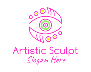 Artistic Colorful Eye logo design