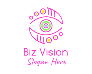 Artistic Colorful Eye logo design