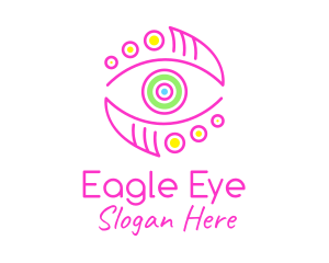 Artistic Colorful Eye logo design