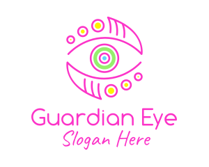 Artistic Colorful Eye logo design