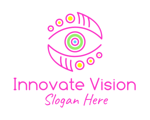 Artistic Colorful Eye logo design