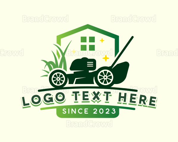 Lawn Care Mower Logo