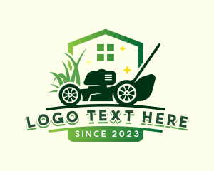 Turf - Lawn Care Mower logo design