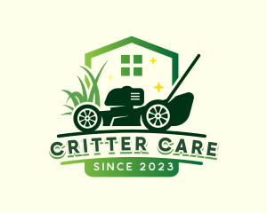 Lawn Care Mower logo design