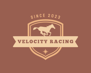 Stallion Race Badge logo design