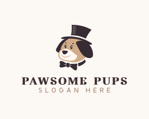 Cute Puppy Dog logo design