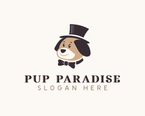 Cute Puppy Dog logo design