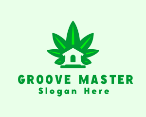 House - Marijuana House Property logo design