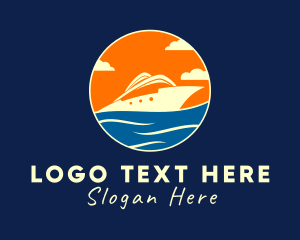 Ocean - Sea Yacht Travel logo design