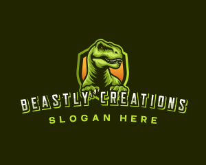 Dinosaur Beast Gaming logo design