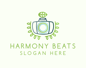 Digital Camera - Green Leaf Camera logo design