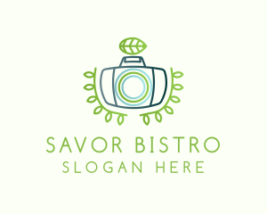 Photo Editing - Green Leaf Camera logo design
