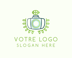 Camera Filter - Green Leaf Camera logo design