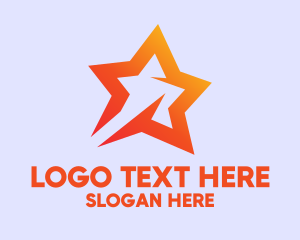 Web Developer - Generic Orange Star logo design