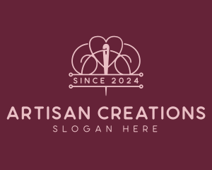 Needlecraft Artisan Apparel logo design