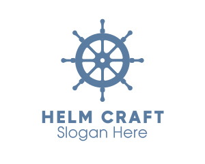 Helm - Ship Wheel Helm logo design