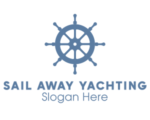 Ship Wheel Helm logo design