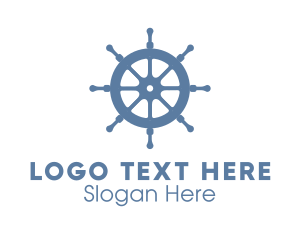 Helm - Ship Wheel Helm logo design