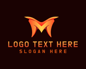 Web Developer - Software Technology Letter M logo design