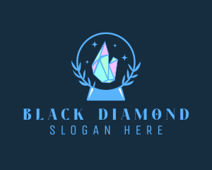 Crystal Ball Diamond  logo design