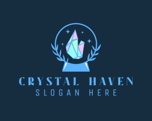 Crystal Ball Diamond  logo design