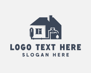 Industrial - Plumbing House Repair logo design