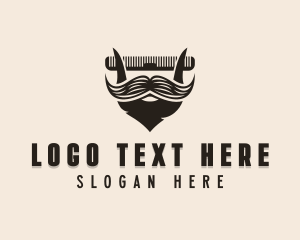 Metal Razor - Beard Grooming Barbershop logo design