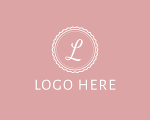 Feminine Cursive Stamp  Logo