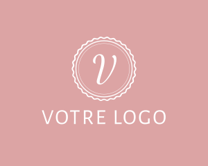 Woman - Feminine Cursive Stamp logo design