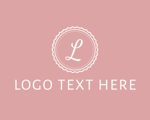 Cute - Feminine Cursive Stamp logo design