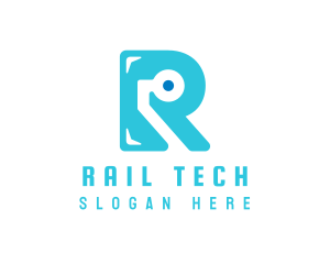 Tech Letter R logo design