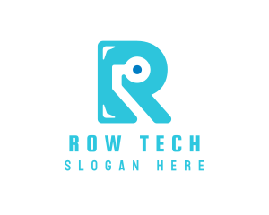 Tech Letter R logo design