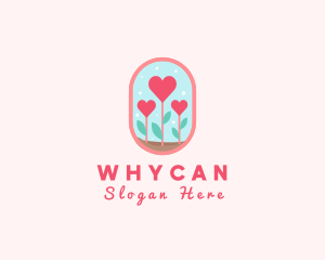 Heart Flowers Garden Logo