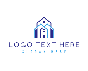 Roofing - Housing Real Estate logo design