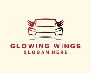 Auto Car Wings logo design