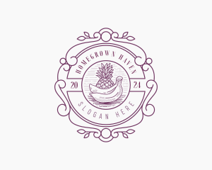 Organic Fruit Farm logo design