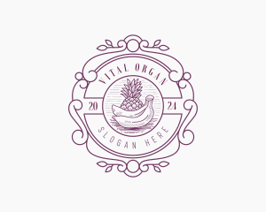 Organic Fruit Farm logo design