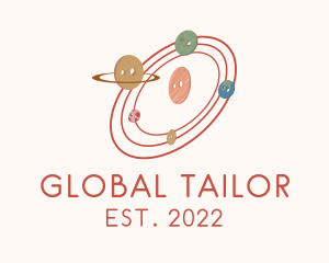 Button Tailor Galaxy  logo design