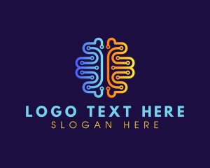 Mental - Mental Circuit Brain logo design