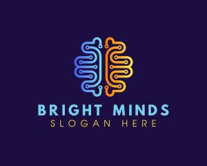 Science - Mental Circuit Brain logo design