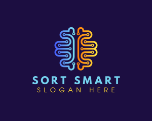 Mental Circuit Brain logo design