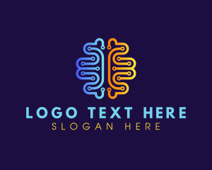 Technology - Mental Circuit Brain logo design
