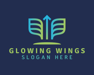 Arrow Wings Delivery logo design