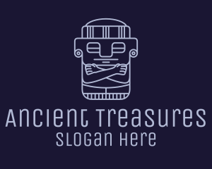 Aztec Burial Sculpture logo design