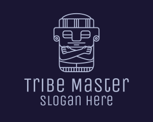 Aztec Burial Sculpture logo design