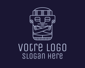 Civilization - Aztec Burial Sculpture logo design