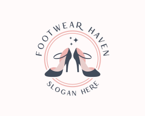 Stylish Ankle Strap Heels  logo design