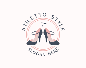 Stylish Ankle Strap Heels  logo design