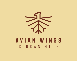 Wings Falcon Bird  logo design