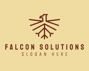 Falcon - Wings Falcon Bird logo design